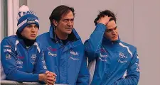  ??  ?? Da sinistra, Alessio Lorandi, il padre Sandro e il fratello Leonardo