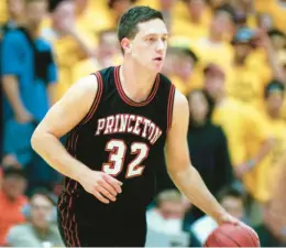  ?? PETE SHAHEEN/MORNING CALL FILE ?? Allentown Central Catholic grad Pete Lewullis, shown playing for Princeton University against Lafayette in 1998, says he made money while in high school delivering newspapers. An NIL deal would have been preferable, he says.