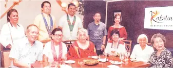  ??  ?? L-R (seated): Mr. Philip Tan, Hon. Vice Governor Agnes Magpale (Province of Cebu), Cookie Newman, Chinggay Utzurrum, Mrs. Lily Barrera, Flor Ynclino. L-R (standing): Mr. Benedict Que (President of Golden Prince Hotel), Dept. of Tourism Region 7...