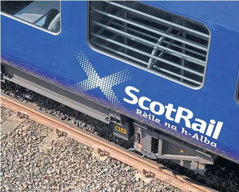  ??  ?? TRAVEL: ScotRail has launched a consultati­on on the timetable shake-up.