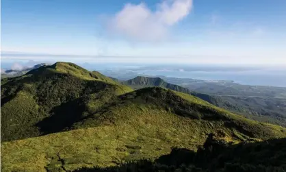  ??  ?? View over Guadeloupe, from the summit of La Soufriere volcano in St Vincent and Grenadines. Photograph: Jakob Fischer/Alamy Stock Photo/Alamy Stock Photo