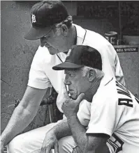  ?? DETROIT FREE PRESS FILE PHOTO ?? Roger Craig, top, was the pitching coach for the Tigers and manager Sparky Anderson from 1980-84, including the Tigers’ World Series victory in 1984.