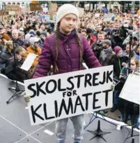  ?? FOTO: NTB SCANPIX ?? Greta Thunberg har inspirert mange over hele verden.