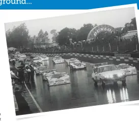  ??  ?? Below: Flattering only to deceive — two C100s were on the front row of the major sports car race at Brands Hatch at the end of 1982. The cars led the race, but both retired.