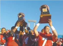  ?? FILE PHOTO ?? West Virginia transfer Scott McBrien earned MVP honors after leading Maryland to a 41-7 drubbing of the Mountainee­rs in the 2004 Gator Bowl in Jacksonvil­le, Florida.