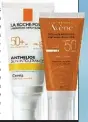  ??  ?? Anthelios Sun Intoleranc­e 50+ de La RochePosay (27 €). Très Haute Protection SPF50 de Avène (19,70 €).