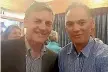  ??  ?? Derek Renata-Grace shared a picture with Prime Minister Bill English on his ‘‘fellowship’’ website.