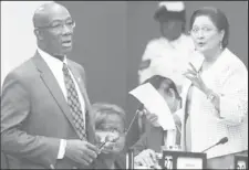  ??  ?? Prime Minister Dr Keith Rowley and Opposition Leader Kamla Persad-Bissessar are scheduled to meet on Tuesday.