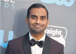  ?? INVISION THE ASSOCIATED PRESS FILE PHOTO ?? High demand has led to a second Aziz Ansari show in Toronto, Nov. 26, at Roy Thomson Hall.