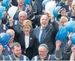  ?? ?? Jim Mccoll and Nicola Sturgeon at yard in 2015