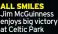  ?? ?? ALL SMILES Jim Mcguinness enjoys big victory at Celtic Park
