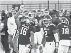  ?? DAVID BANKS/ USA TODAY SPORTS ?? Brandon Joseph gestures after an intercepti­on for Northweste­rn versus Wisconsin.