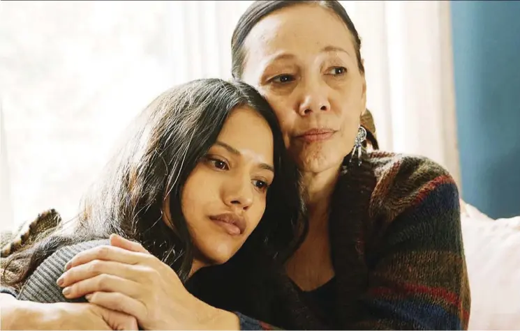  ?? TIFF ?? Actress Tanaya Beatty, left, gives a superb performanc­e as a Cree woman searching for her missing sister in the dark and moody movie Through Black Spruce.