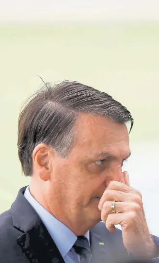  ?? GABRIELA BILO/ ESTADÃO ?? Teste. Bolsonaro fez exames para covid em 12 e 17 de março, mas não mostrou resultados