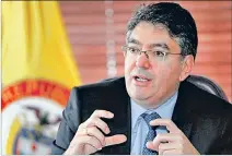  ??  ?? Autoridad. El ministro de Hacienda de Colombia, Mauricio Cárdenas.