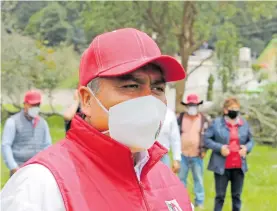  ?? /CORTESÍA PRI ?? El candidato a la alcaldía de Agua Blanca visitó todos los sectores del municipio