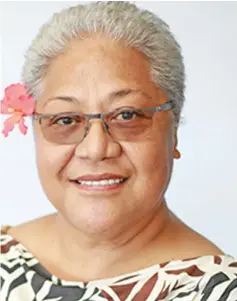  ??  ?? Samoa Deputy Prime Minister Fiame Naomi Mata’afa.
