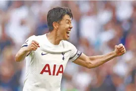  ?? ?? ABOVE: Heung-min Son has been in great goalscorin­g form for Tottenham Hotspur this season so far, scoring eight goals in 12 Premier League games.