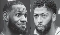  ??  ?? LEBRON JAMES ANTHONY DAVIS