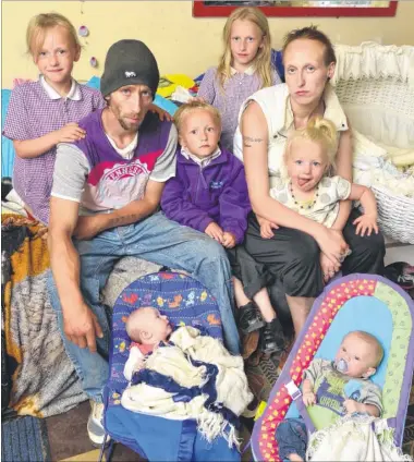  ?? Picture: Martin Apps FM2689560 ?? The Flisher family in their one-bedroom flat
