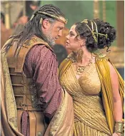  ??  ?? Polly alongside Vincent Regan in 2010 film Clash Of The Titans