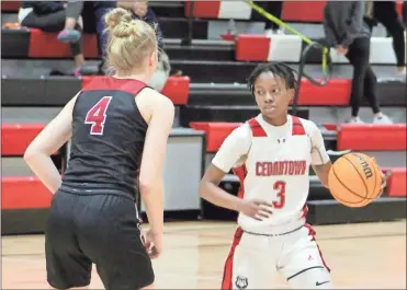  ?? Jeremy stewart ?? Cedartown’s Keke Turner (right) and the Lady Bulldogs swiftly defeated Southeast Whitfield in the first round of the Region 7-4A tournament Monday, Feb. 15, at Cedartown High School.