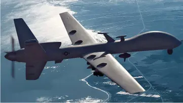  ?? ?? Spy in the sky: US Reaper drones are supplying Kyiv with battlefiel­d intelligen­ce