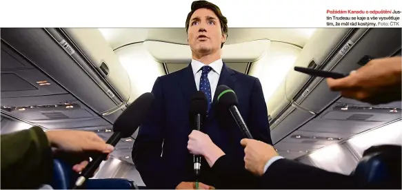  ?? Foto: ČTK ?? Požádám Kanadu o odpuštění Justin Trudeau se kaje a vše vysvětluje tím, že měl rád kostýmy.