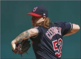  ?? RON SCHWANE — ASSOCIATED PRESS ?? Mike Clevinger delivers against the Tigers on Sept. 13.