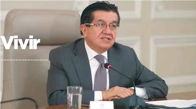  ?? / Presidenci­a ?? El ministro de Salud , Fernando Ruiz, dice que “en medicament­os, por el lado de importació­n, estamos bien. No tenemos déficit, pero tampoco exceso.