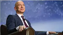  ?? MATTHEW STAVER/ BLOOMBERG ?? Aposta. Bezos investe no comércio online e na computação em nuvem