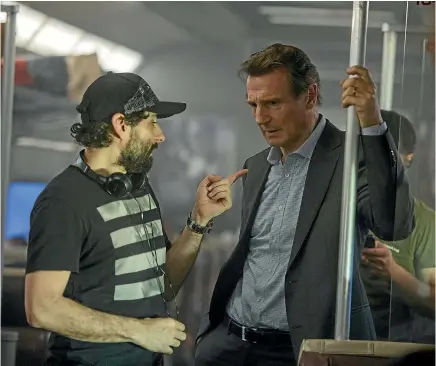  ??  ?? Liam Neeson and The Commuter director Jaume Collet-Serra have now made four films together.