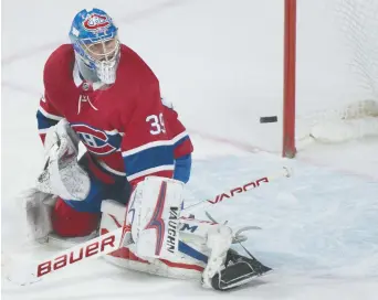  ?? - La Presse canadienne: Graham Hughes ?? Le gardien Charlie Lindgren, du Canadien de Montréal, affrontera les Stars à Dallas, mardi soir.