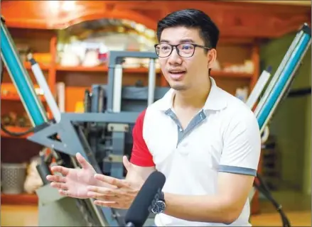  ?? LEAP TEPITOU ?? Demine Robotics was first conceived in Canada where 25-year-old Richard Yim (pictured) studied mechanical engineerin­g at the University of Waterloo. Approachin­g the end of his bachelor’s degree, Yim began laying the foundation­s for Jevit as part of a final-year assignment.