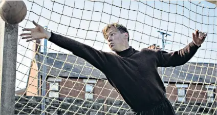  ??  ?? Inspiring story: German actor David Kross plays the part of Bert Trautmann in the movie of the former goalkeeper’s life