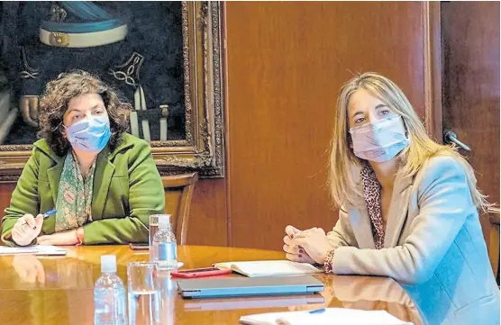  ?? Télam ?? Vizzotti y Nicolini defendiero­n ayer tanto el tono como el fondo del planteo de la carta a los rusos