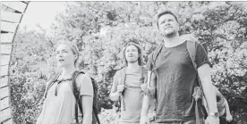  ?? GABOR KOTSCHY A24 ?? Jack Reynor, right, and Florence Pugh in a scene from the horror film “Midsommar.”