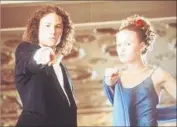  ?? Richard Cartwright Touchstone Pictures ?? STILES AND Heath Ledger in “10 Things I Hate About You.” Stiles says it was her first big film role.