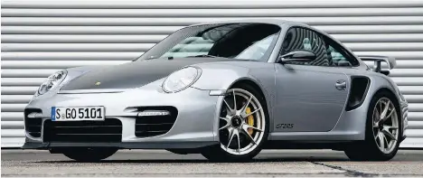  ?? PORSCHE ?? The current Porsche 911 GT2, above, is already a speedy machine. Expect the new one making its debut later this year to be even faster.