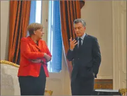  ?? PRESIDENCI­A ?? APOYOS. Antes de Merkel, Macri recibió a Obama y Hollande.