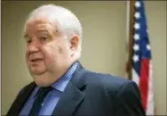  ?? THE ASSOCIATED PRESS ?? Sergey Kislyak, Russia’s ambassador to the U.S. speaks with reporters Sept. 6, 2013, at the Center for the National Interest in Washington.