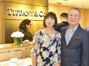  ??  ?? STAR Lifestyle editor Millet Mananquil and Tiffany &amp; Co. country manager Mario Katigbak.