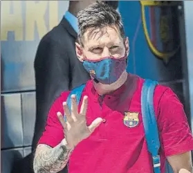  ?? FOTO: AP ?? Posible adiós
Messi ha expresado su deseo de marcharse vía burofax