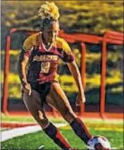 ?? SUBMITTED PHOTO ?? Bishop McNamara High School senior forward and Waldorf resident Kale’a Perry was named the Washington Catholic Athletic Conference girls soccer player of the year for the 2019 season.