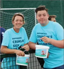  ??  ?? Paula and James Lawlor-Kerr, one of the organisers of the match.