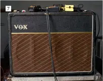  ??  ?? 7 7. Another integral part of The Fab Four sound, Vox amps are the order of the day in the backline, including this period correct AC30
