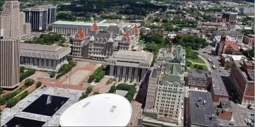  ?? FILE PHOTO ?? Empire State Plaza and the New York State capitol complex in Albany.