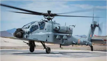  ??  ?? (Top) Indian Multi Role Helicopter (IMRH) by HAL (Above) Boeing AH-64E Apache for India