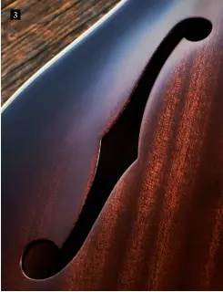  ??  ?? 3 3. Another change to these guitars is the use of mahogany (technicall­y sapele) for the body lamination­s. The previous Streamline­rs use laminated maple