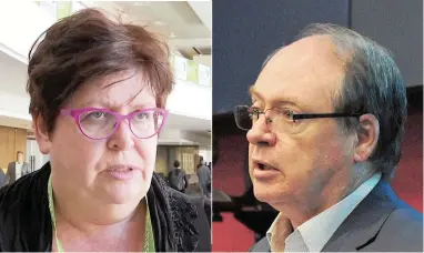  ?? PICTURES: SUPPLIED AND DAVID RITCHIE/AFRICAN NEWS AGENCY (ANA) ?? SHOWDOWN: Melissa Whitehead filed a R10 million defamation suit against deputy mayor Ian Neilson.